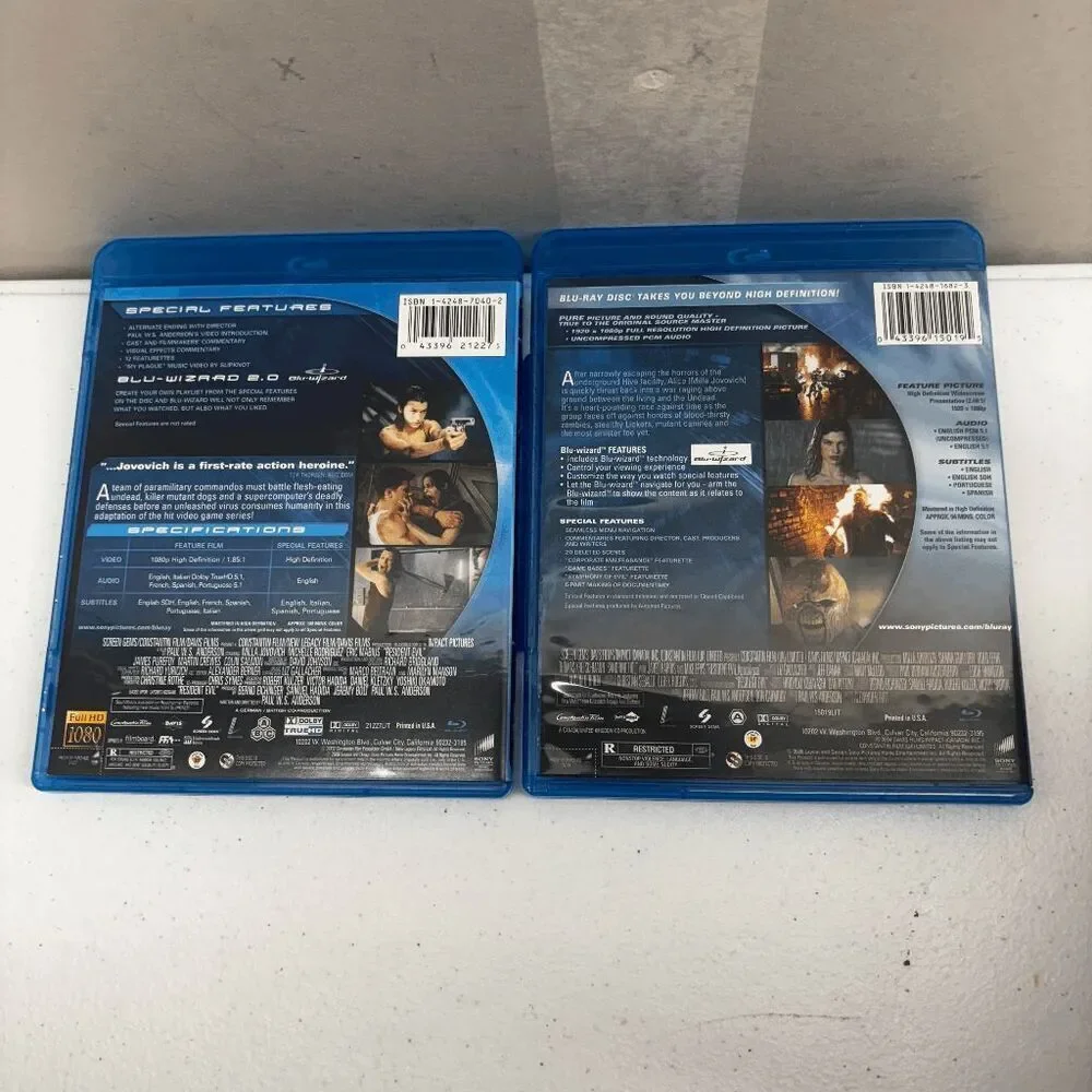 Resident Evil: The High-Definition Trilogy (Blu-ray‎ Disc, 2008, 3-Disc Set)